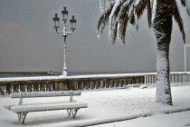 Bastia sous la neige